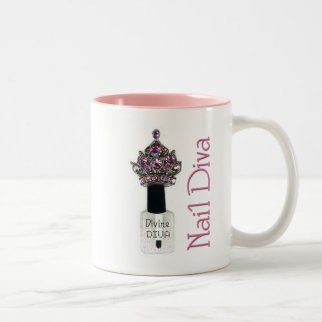 Caneca De Café Em Dois Tons Nail Diva (Direita)