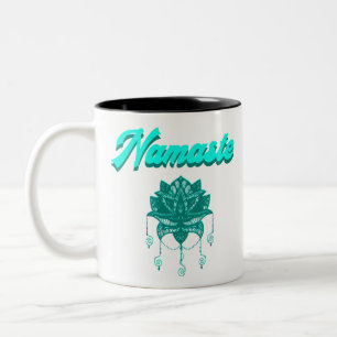 Caneca De Café Em Dois Tons Namaste