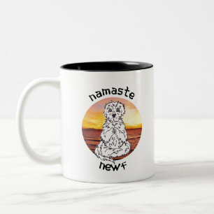 Caneca De Café Em Dois Tons Namaste' Newf