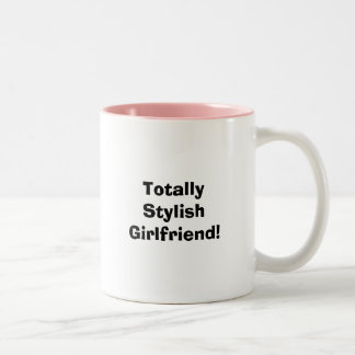 Caneca De Café Em Dois Tons Namorada totalmente à moda!