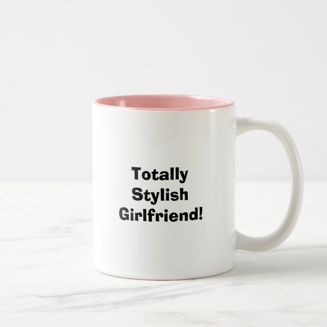 Caneca De Café Em Dois Tons Namorada totalmente à moda! (Direita)