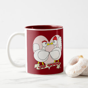 Caneca De Café Em Dois Tons Namorados a ser meu