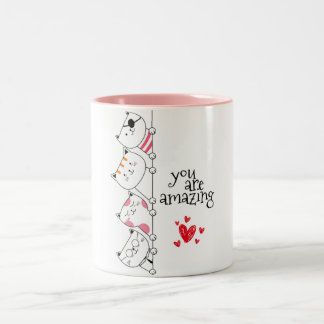 Caneca De Café Em Dois Tons namorados Mug