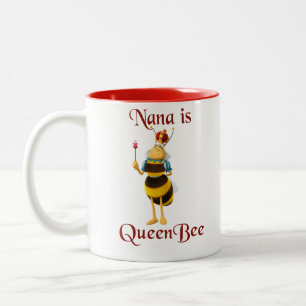 Caneca De Café Em Dois Tons Nana É Rainha Bee