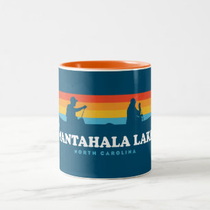 Caneca De Café Em Dois Tons Nantahala Lake North Carolina Canoe