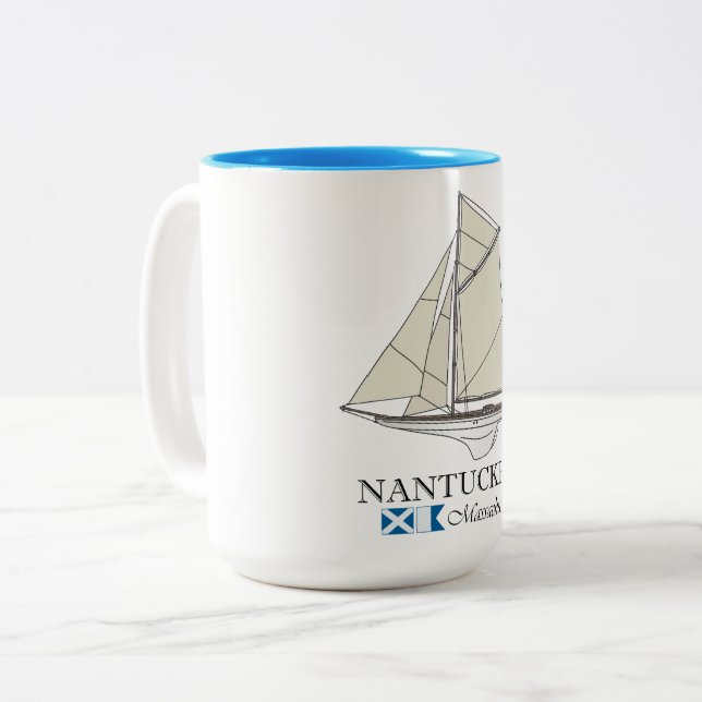 Caneca De Café Em Dois Tons Nantucket (SB) (Frente Esquerda)