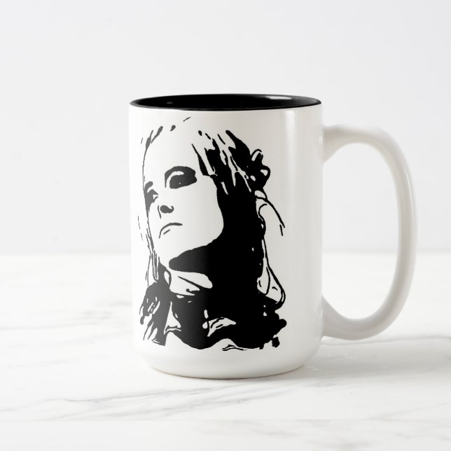 Caneca De Café Em Dois Tons Não amamentado (Direita)