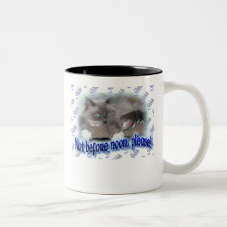 Caneca De Café Em Dois Tons Não antes do meio-dia!