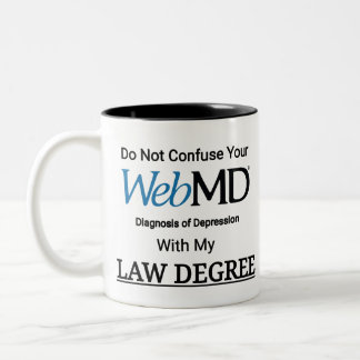Caneca De Café Em Dois Tons Não confunda o diagnóstico de depressão da WebMD
