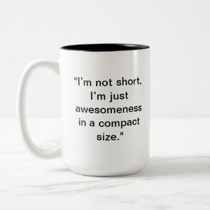 Caneca De Café Em Dois Tons "Não Curto, Apenas Incrível"   Presente personaliz