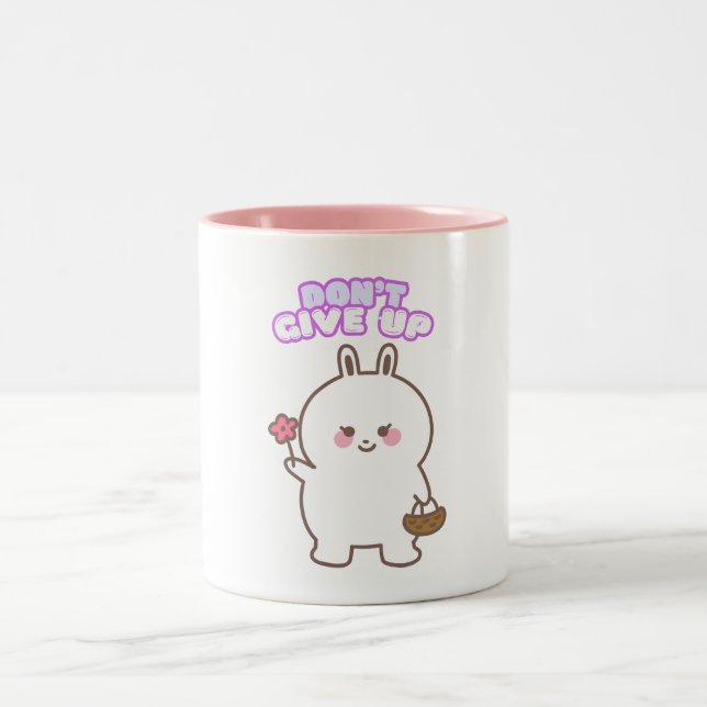 Caneca De Café Em Dois Tons Não desista (Centro)