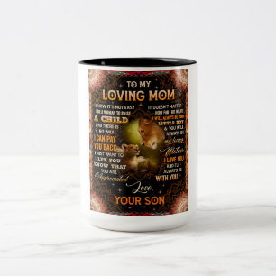 Caneca De Café Em Dois Tons Não É Fácil Para Uma Mulher Criar Um Filho Para A 