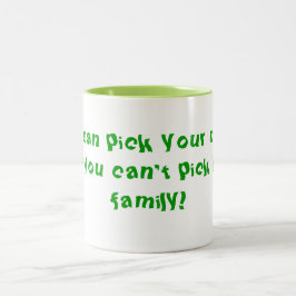 Caneca De Café Em Dois Tons Não é possível escolher sua família