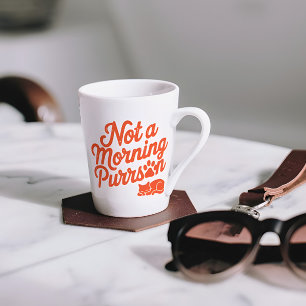 Caneca De Café Em Dois Tons Não é uma manhã Purson Engraçada.