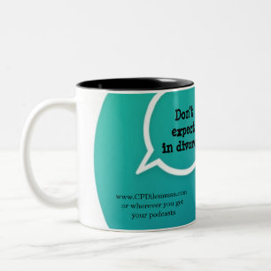 Caneca De Café Em Dois Tons "Não espere em divórcio..."