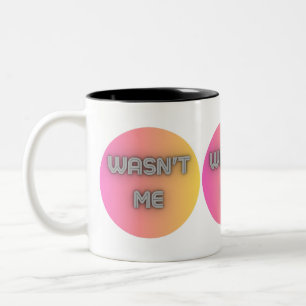 Caneca De Café Em Dois Tons Não fui eu