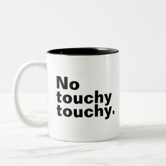 Caneca De Café Em Dois Tons Não há design introvertido sensível e engraçado