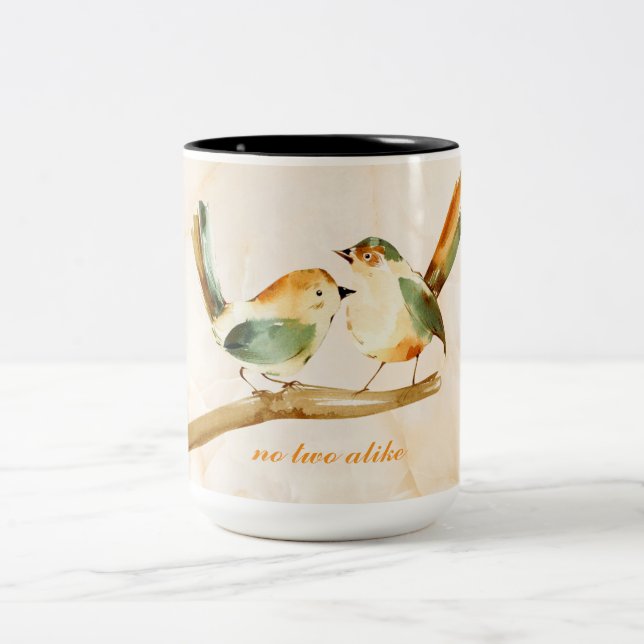 Caneca De Café Em Dois Tons Não Há Duas Gêmeas Iguais (Centro)