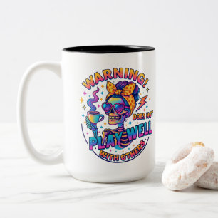 Caneca De Café Em Dois Tons Não Joga Bem...