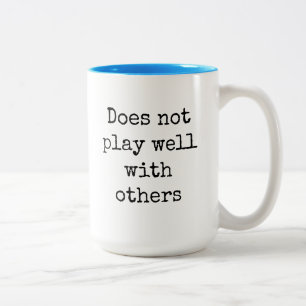 Caneca De Café Em Dois Tons Não Joga Bem Com Outros