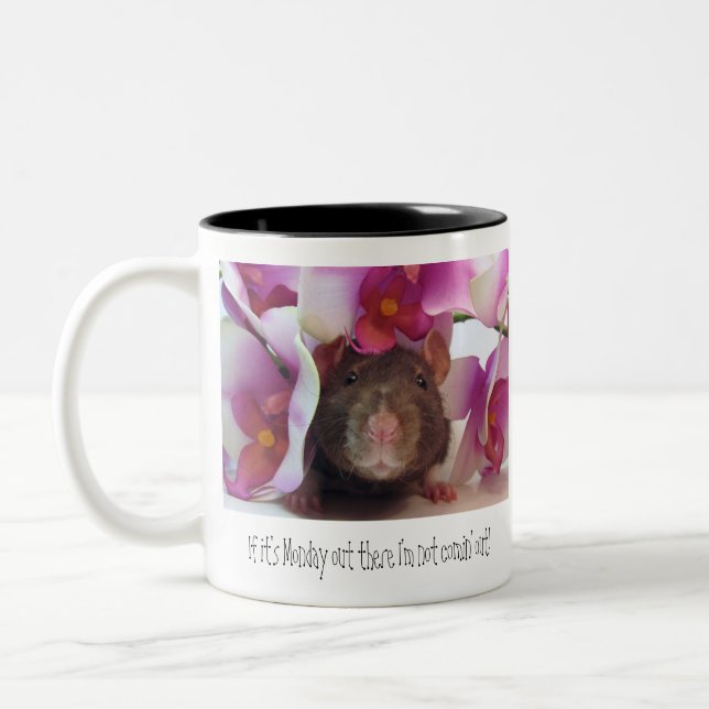 Caneca De Café Em Dois Tons Não mais segundas-feiras! (Esquerda)