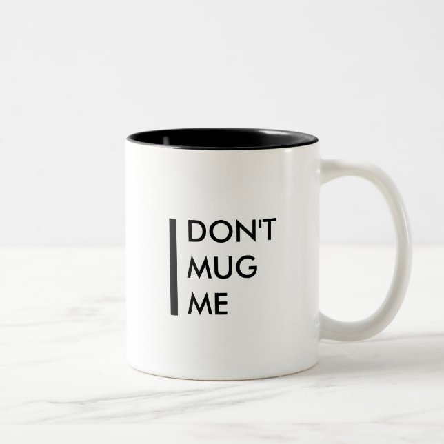 Caneca De Café Em Dois Tons Não me agrida (Direita)