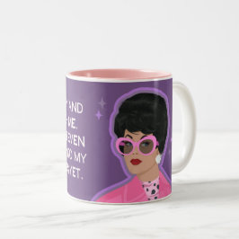 Caneca De Café Em Dois Tons Não me faça mergulhar nas minhas reservas!