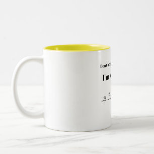 Caneca De Café Em Dois Tons "Não me incomode que estou crescendo" Planta Lover