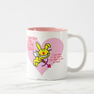 Caneca De Café Em Dois Tons Não na coisa do amor