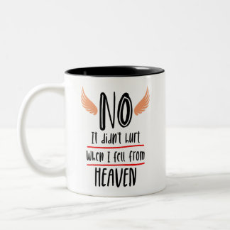 Caneca De Café Em Dois Tons Não, não doeu.