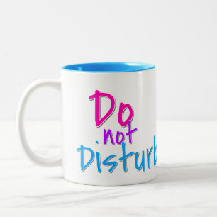 Caneca De Café Em Dois Tons Não perturbe