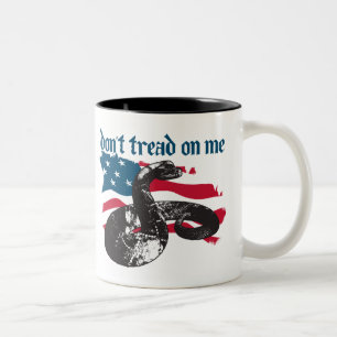 Caneca De Café Em Dois Tons Não pise em mim