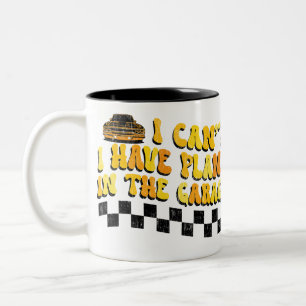 Caneca De Café Em Dois Tons Não Posso Tenho Planos Na Garagem Mecânico De Carr