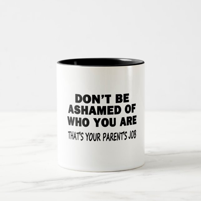 Caneca De Café Em Dois Tons Não Se Envergonhe (Centro)