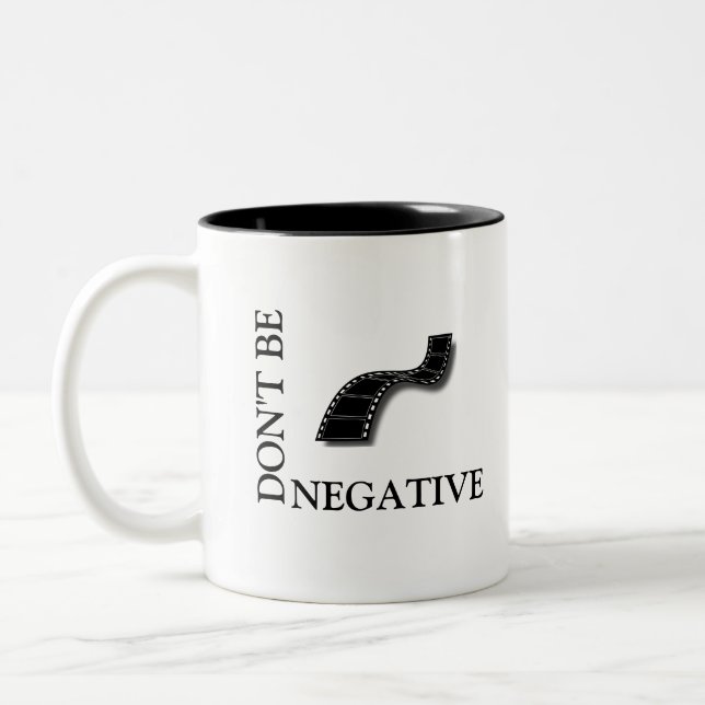 Caneca De Café Em Dois Tons Não seja NEGATIVO (Esquerda)