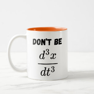 Caneca De Café Em Dois Tons Não Seja Terceiro Ensino Derivado De Matemática Id