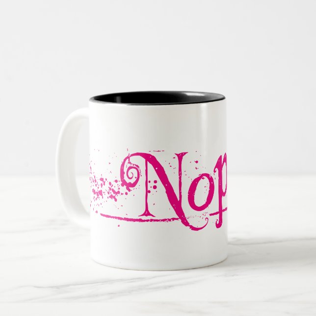 Caneca De Café Em Dois Tons Não. Só não. (Frente Esquerda)