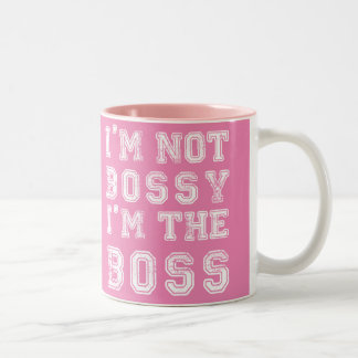 Caneca De Café Em Dois Tons Não sou Bossy Mug