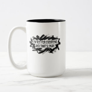 Caneca De Café Em Dois Tons Não Sou Para Todos – Pincelada Artística