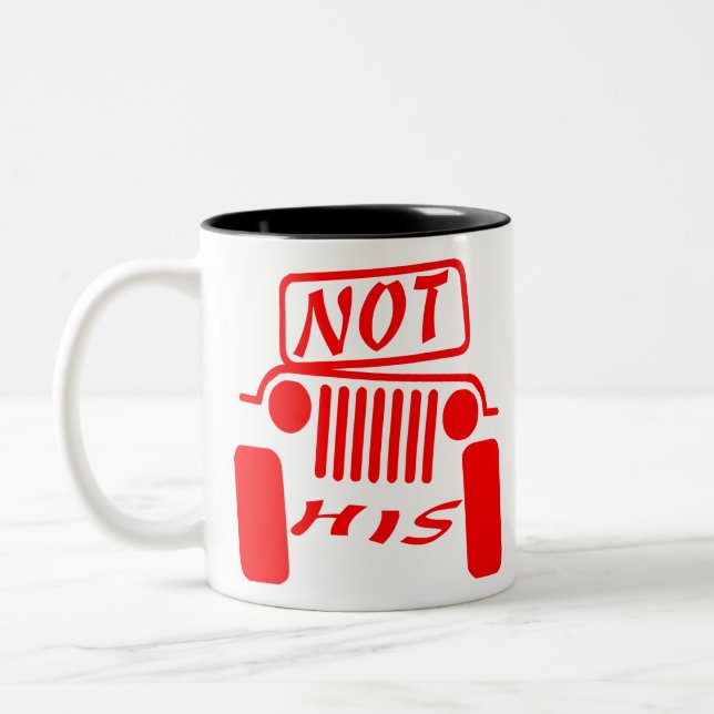Caneca De Café Em Dois Tons Não Sua 4x4 #USAPatriotGraphics © (Esquerda)