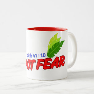 Caneca De Café Em Dois Tons Não tema (Isaiah 41:10) Mug&Cup