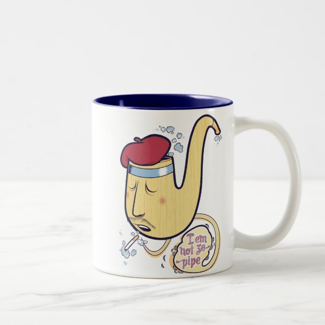 Caneca De Café Em Dois Tons Não tubulação do ze (Direita)