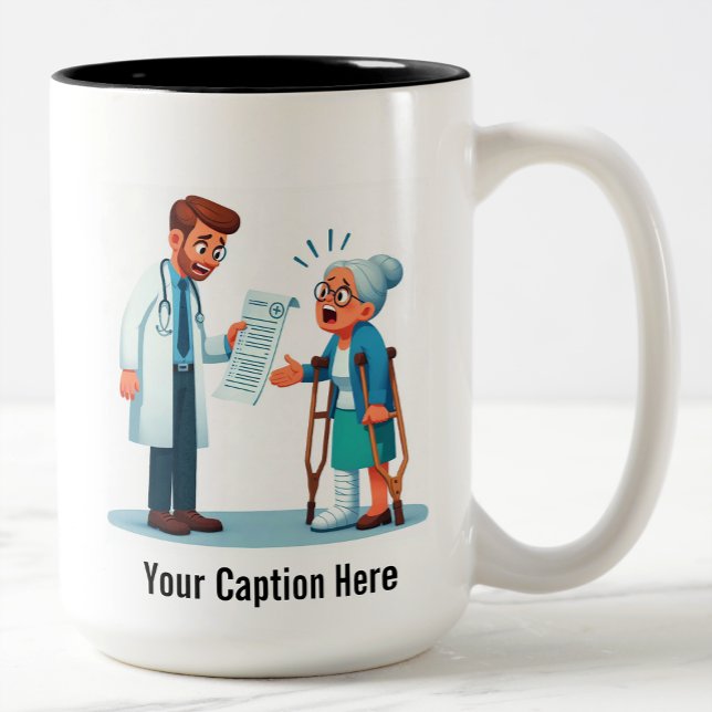 Caneca De Café Em Dois Tons Não vou PAGAR ISSO! (Criador carregado)