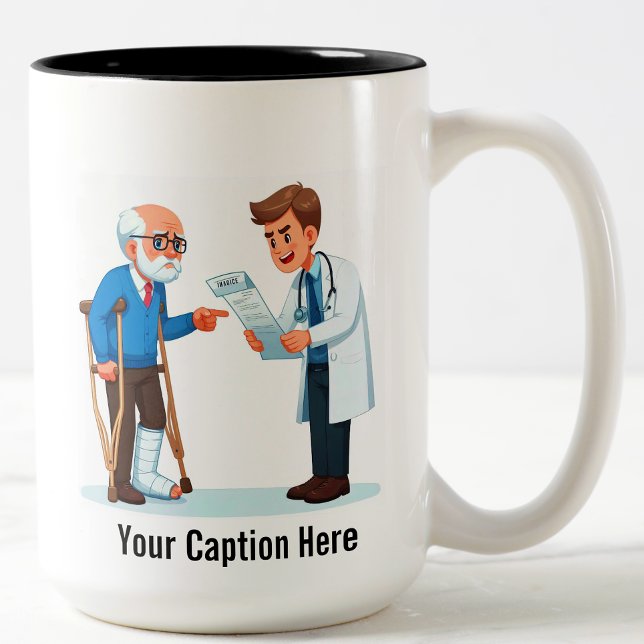 Caneca De Café Em Dois Tons Não vou PAGAR ISSO! (Criador carregado)