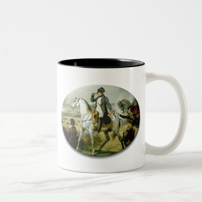 Caneca De Café Em Dois Tons Napoleão num cavalo (Direita)