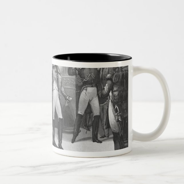 Caneca De Café Em Dois Tons Napoleon mim que chego no Tuileries (Direita)