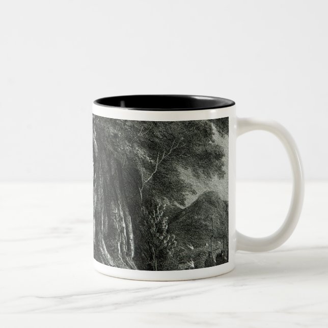 Caneca De Café Em Dois Tons Napoleon no dever de sentinela (Direita)