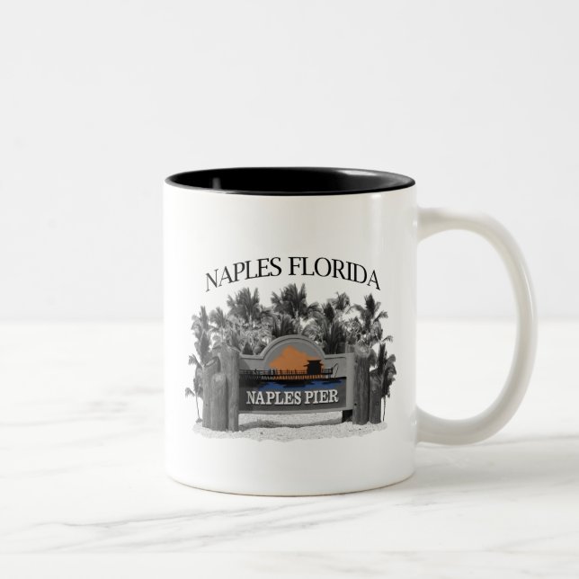 Caneca De Café Em Dois Tons Nápoles Florida (Direita)