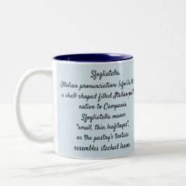 Caneca De Café Em Dois Tons Napoletana de Sfogliatella - caneca de dois tons