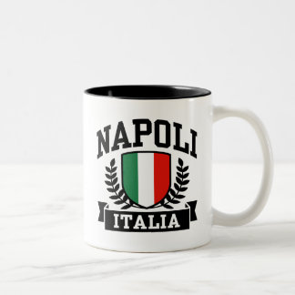 Caneca De Café Em Dois Tons Napoli Itália